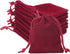 G2PLUS Red Velvet Jewelry Pouches, 20PCS Small Gift Bags with Drawstring, Wine Red Christmas Bags for Wedding Favors