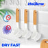 Holikme 3 Pack Dish Brush Set with Bamboo Handle, Kitchen Scrub Brush for Cleaning Dish, Plate, Bowl