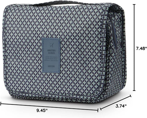 Mossio Hanging Toiletry Bag, Large Cosmetic Makeup Travel Organizer for Men & Women with Sturdy Hook