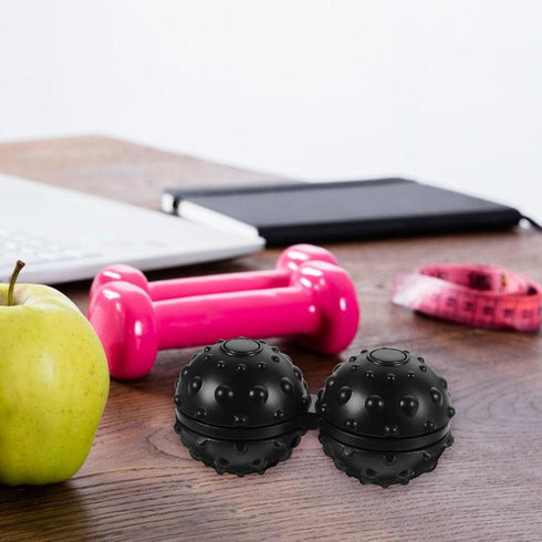 Set 2 of Silicone Peanut Massage Balls for Neck and Back Pain Relief