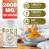 1500 MG Palmitoylethanolamide with Luteolin 98% & Turmeric, High Absorption Micronized Pea Supplement, 60 Tablets, USA