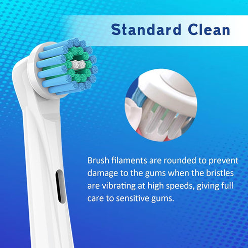 Toothbrush Heads for Oral B - 4 Pack | Professional Electric Replacement Heads, Compatible with Oral B Braun, Medium