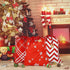 HRX Package 100% Cotton Gift Bags Drawstring, 20x16 inch, 3pcs Christmas Wrapping Sacks for Party Favor