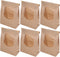 TOPPERFUN 50pcs Kraft Paper Bread Bags with Window, Large Reusable Bread Packaging Bags