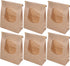 TOPPERFUN 50pcs Kraft Paper Bread Bags with Window, Large Reusable Bread Packaging Bags