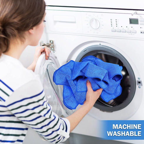 Wash(6 6 Inch,Blue,30 Tanlade Cleaning Cloth Dry Erase Cloth Cleaning Rags Reasonable Kitchen Towels Microfiber Towels