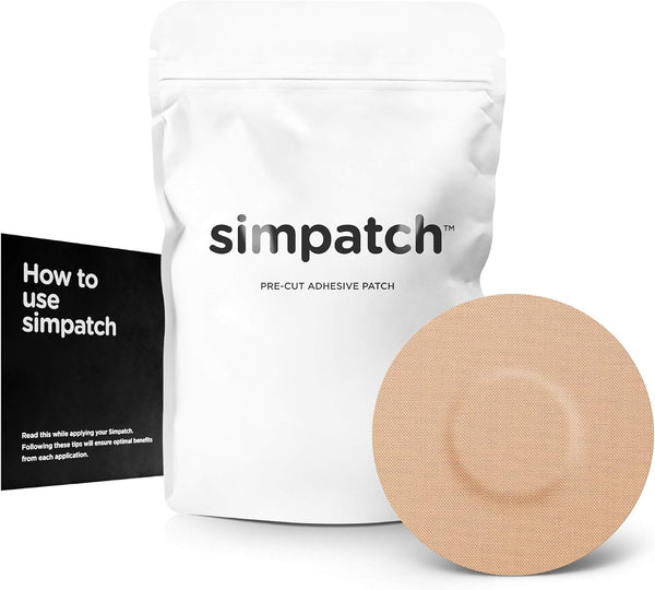 SIMPATCH Universal Adhesive Patch, No Hole, 25-Pack (Beige)
