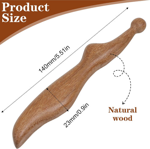 Shimmeroo Wooden Massage Pen, Wooden Acupoint Massage Tool, Acupressure Stick Tool for Relaxing Body Hand Foot