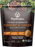 PlantFusion Turmeric and Ginger Drink Mix - Herbal Supplement Powder with Curcuminoids - USDA Certified Organic,