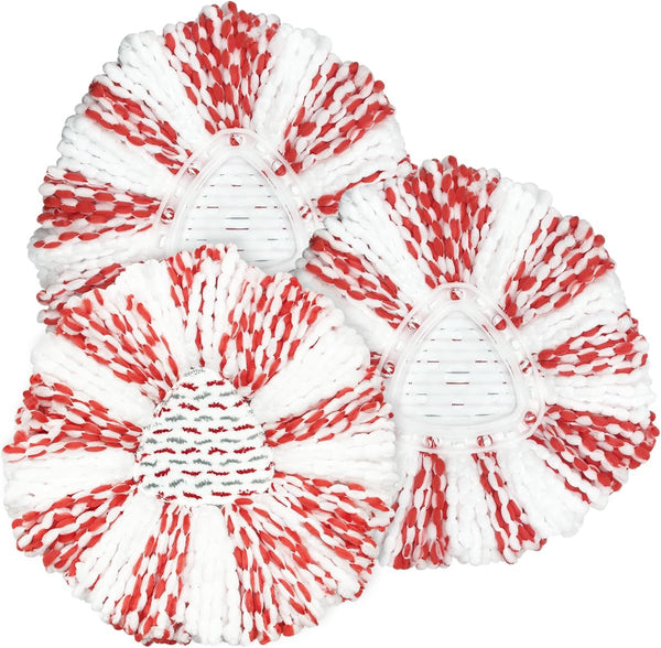 3 Pack Mop Heads Replacement for O-Ceda Easy Wring Spin Mop, Microfiber Refills for Deep Cleaning