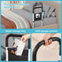 Hopelight Adjustable Bed Rail Support Handle with Storage Pouch, White and Black, Height Assist Safety Guard