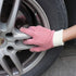 MIG4U Reusable Lint-Free Pink Microfiber Dusting Gloves, 2 Pairs S/M for House Cleaning, Blinds, Windows