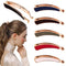 Luckycivia 6 PACK Women Classic Banana Hair Clips, Retro Ponytail Holder Grips for Women and Girls