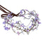 MOSTORY Handmade Purple Woodland Fairy Headpiece, Elf Crown with Rhinestone for Cosplay