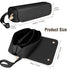 SS Hair Tools Travel Bag and Heat Resistant Mat for Hot Tools, Portable Leather Curling Iron Case for Women, Black