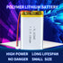 3.7V 1300mAh 603465 Lithium Polymer Ion Rechargeable Battery with 2P PH 2.0mm Pitch Connector