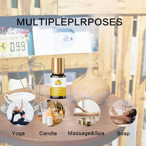 KOURUILIFE Set, 100% (12) Essential Oils Organic Essential Oil, Lavender, Ylang Ylang, Tea Tree, Eucalyptus Scented