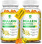 (2 Pack) 9 in 1 Mullein Gummies for Lung Cleanse, Extra Strength 10000MG Mullein Leaf Extract with Quercetin - 120 Ct