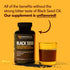 Black Seed Oil Nigella Sativa Cold-Pressed Capsules, 1500mg for Immune Support, 90 Vegetarian Capsules