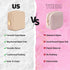 Small Makeup Bag for Purse, Mini Pouch Organizer, Small Cosmetic Bag for Travel, Beige Makeup Bag
