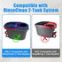 Hezane 4Pack 2 Mop Replacement Head for O Cedar RinseClean Tank System, Mop Replacement Base and Upgrade Scrub Brush