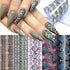 Snake Skin Nail Transfer Foil Sticker Art Supplies, Python & Starry Sky Designs, 10 Pcs Holographic Nail Foil