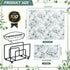 zjdbset 100Pcs Disposable Greenery Hand Towels and Metal Napkin Holder for Bathroom,Decorative Guest Napkins Paper