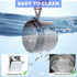 Denture Case, Leak Proof Bath Cup for Travel, Transparent Grey Container for Soaking Dentures