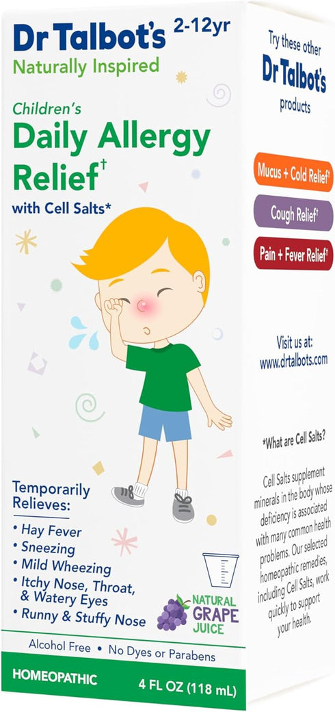 Dr. Talbot's Daily Allergy Relief Liquid Medicine, Naturally Inspired for Children, 4 Fl Oz