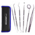 Professional Dental Tools Kit, 7 Pieces Dental Oral Kit with Pouch