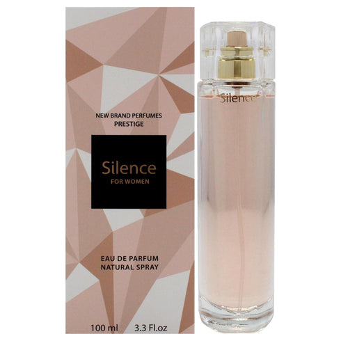 New Brand Perfumes Silence EDP Spray for Women, 3.3 oz