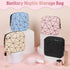 SIDESUGAR Discreet Period Bag Waterproof Geometric PU Sanitary Napkin Storage Bag Portable Menstrual Pad Pouch Cute