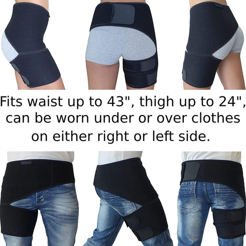 Hip Brace for Sciatica Pain Relief, Compression Wrap for Sciatic Nerve, Groin Injury, SI Belt Support