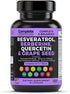 6500mg Resveratrol Supplement with Quercetin 4500mg, Berberine 3200mg, Grape Seed Extract 3600mg