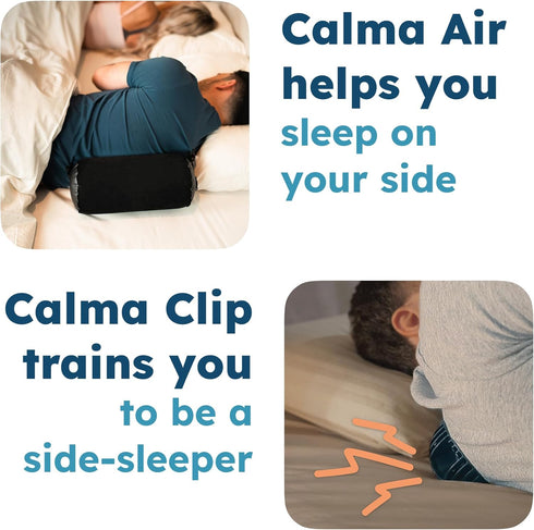 Whole Nights v2 Ball for Side Sleep Posture - Calma Clip by , Sleep Aid for Back Snorers, Anti Snoring Device, Attaches