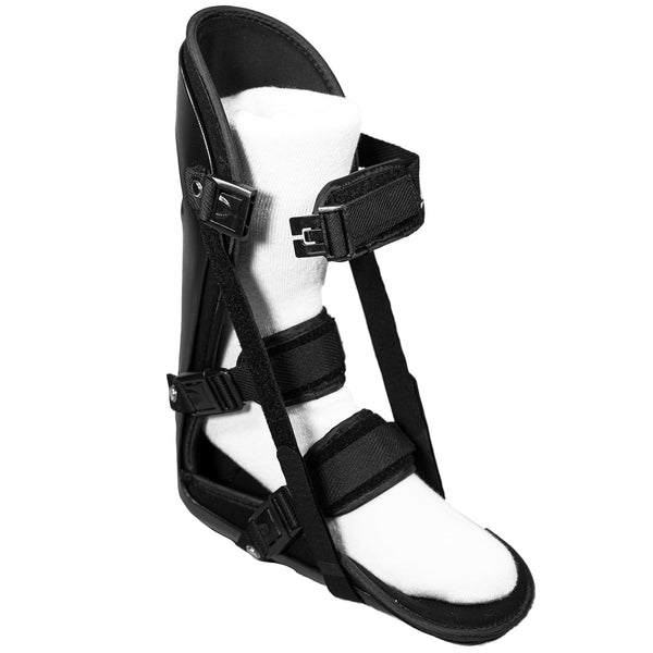 Brace On Adjustable Night Splint for Plantar Fasciitis and Foot Pain Relief, Medium, Black