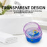 Leakproof Denture Case, Purple Denture Soaking Cup, False Teeth Container, Dental Bath Holder Storage Box for Traveling
