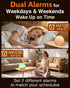 Thybro 30 Sunrise Alarm Clock with Sound Machine - Wake Up Light, Wood Grain, Bluetooth, Dual Digital Alarm Clocks