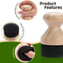 Herda 2pcs Food Grade Mineral Oil & Wax Applicator for Wood Cutting Board, Butcher Blocks, Protection Maintenance Kit