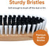 Superio Clothes Brush Garment Brush, Sturdy Bristles, Lint Remover for Wool Suits, Pet Hair, Dust, Durable Wood Handle