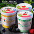 Jingmore 48 16oz Frozen Frozen Pcs Paper Ice Cream Cups with Lids, Disposable Sundae Dessert Bowls, Yogurt Containers