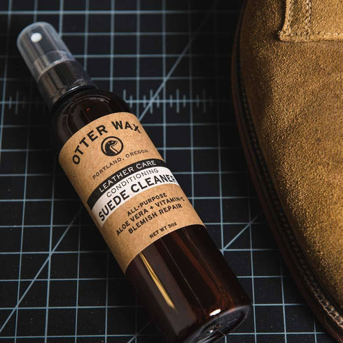 Otter Wax Suede and Nubuck Leather Cleaner, 5oz, All-Natural, Color Safe, All-Purpose Blemish Removal