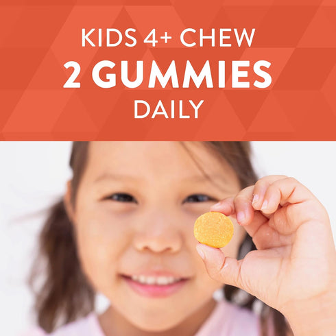 Nature's Way Kids Brain Supplement Gummies - 60 Gummies, Supports Healthy Brain Function, Lemonade Flavored