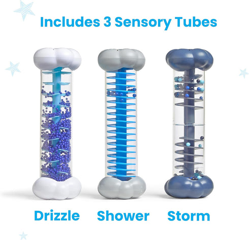 hand2mind Calming Sounds Sensory Tubes, Rain Sound Fidget Tubes, Rain Stick Instrument, Toddler Sensory Toys, Calm Down