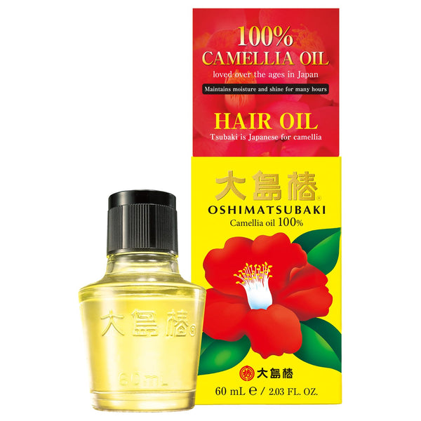 Oshima Tsubaki Camellia Seed Oil, 100% Pure and Natural, 2.03 fl oz (60ml)
