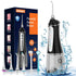 Water Dental Flosser for Teeth Cleaning - Portable Rechargeable Oral Irrigator with 4 Modes & 6 Tips