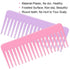Wide Tooth and Large Detangling Comb Set for Long, Curly Hair - No Handle Styling Combs (2 Pieces)