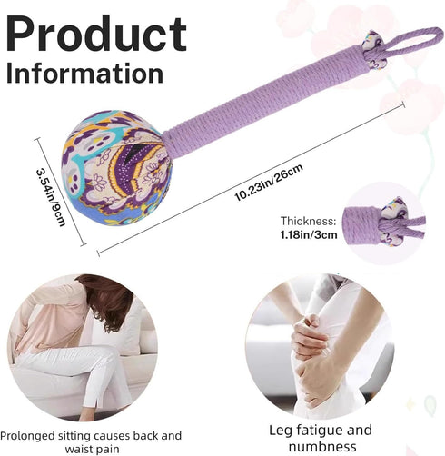 Hammer, Hammer, 26cm-Purple Manual Massage Mugwort Massage Handheld Body Percussion Tool for Back Neck Shoulder Leg