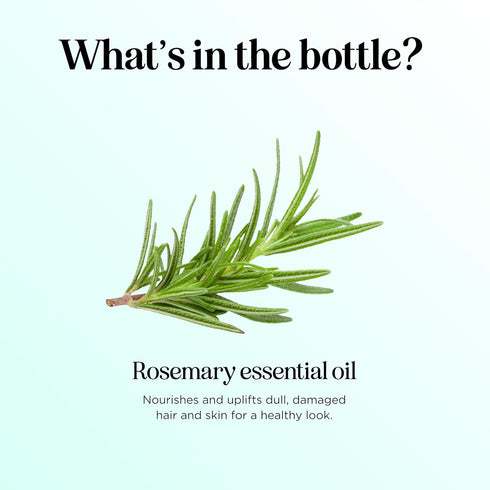 Pure Rosemary Oil for Hair Care - Volumizing Aromatherapy Essential Oil for Diffuser and Hair Skin Care