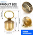 Katigate Pills Bottle Keychain, Copper Acorn Shaped Medication Small Empty Bottles Key Pendant Mini Pill Case Holder